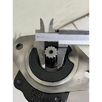 Pompa Hidrolik Tandem Gear Pump 3339121186 Aluminium Body untuk Forklift dan Hydraulic Power Unit